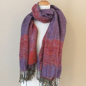 World Market - Paisley Jacquard Vibrant Scarf